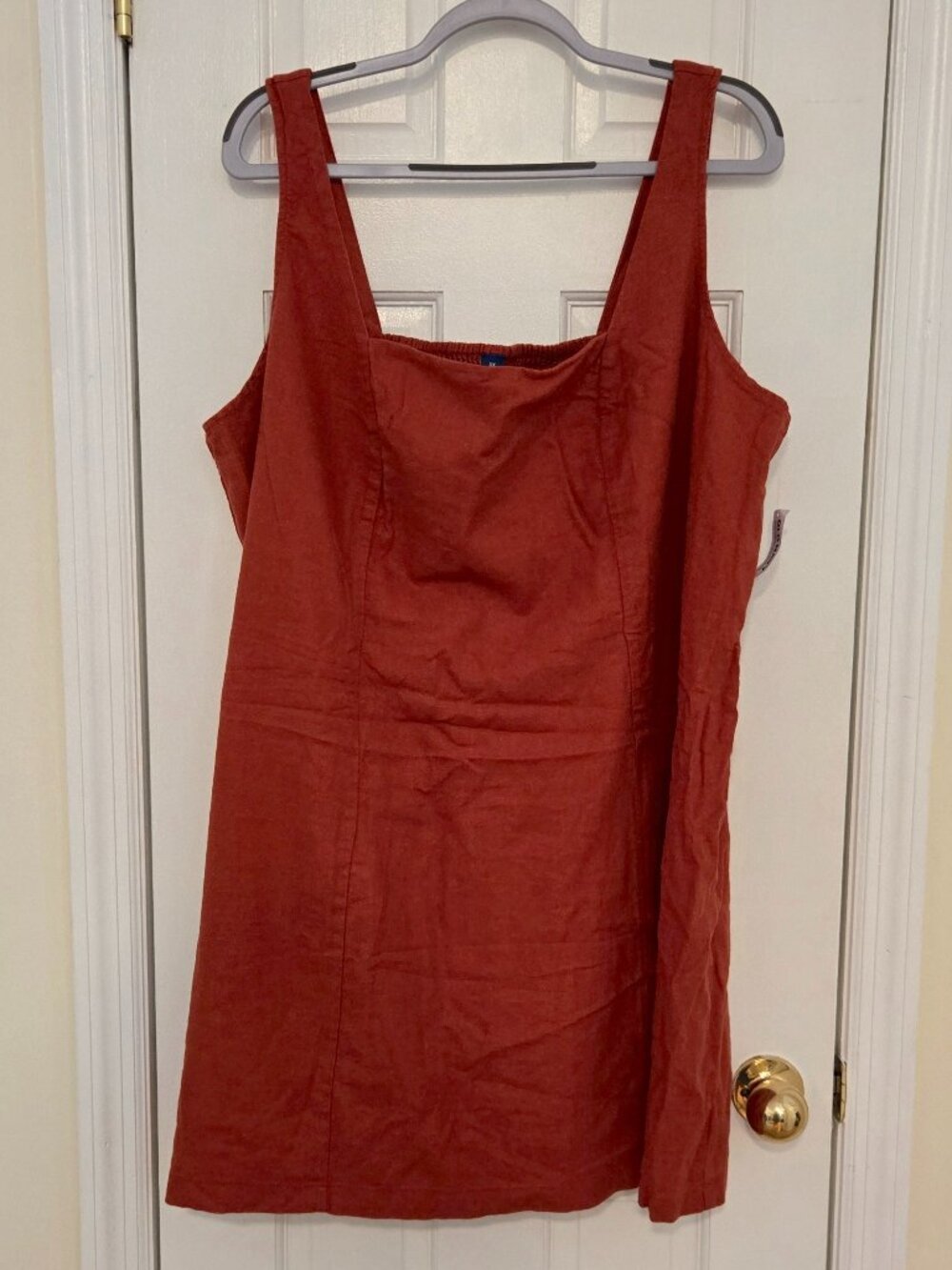 NWT Old Navy rust linen blend mini dress - 3X